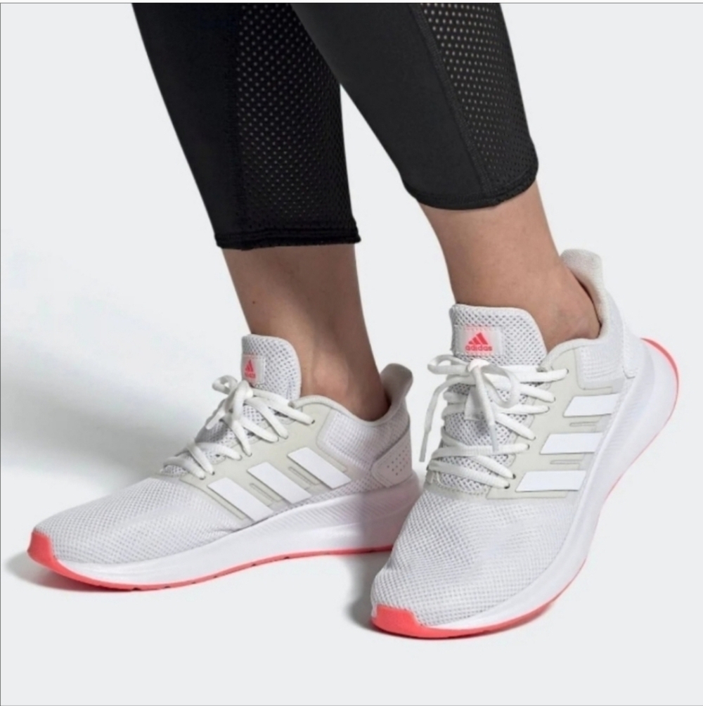 Adidas Runfalcon white and pink Sneakers